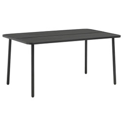 vidaXL 44259 - Table de jardin foncé 150x90x72 cm Acier
