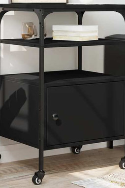 vidaXL 842291 - Printer Stand 3-Tier 50x40x76 cm Engineered Wood