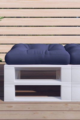 vidaXL 377823 - Pallet Cushion Navy 50x50x12 cm Fabric