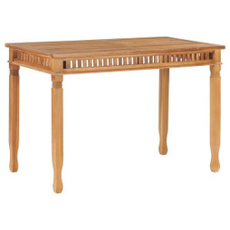 vidaXL 49385 - Garden Dining Table 110x65x80 cm Solid Teak Wood