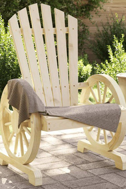 vidaXL 365091 - Chaises de jardin Adirondack lot de 2 bois de sapin massif