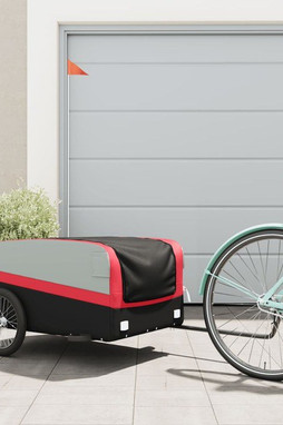 vidaXL 94048 - Bike Trailer Black and 45 kg Iron