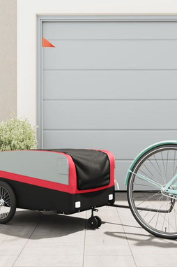 vidaXL 94062 - Bike Trailer Black and 45 kg Iron