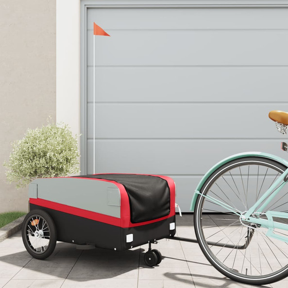 vidaXL 94069 - Bike Trailer Black and 45 kg Iron
