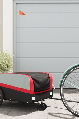 vidaXL 94069 - Bike Trailer Black and 45 kg Iron