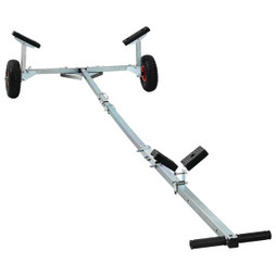 vidaXL 42000851 - Boat Trailer with 2 Wheels, Foldable and Adjustable, 160 kg Steel