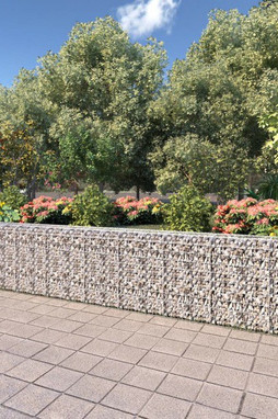 vidaXL 143584 - Gabion Wall with Covers Galvanised Steel 600x30x100 cm