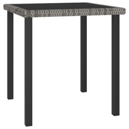 vidaXL 315117 - Garden Dining Table 70x70x73 cm Poly Rattan