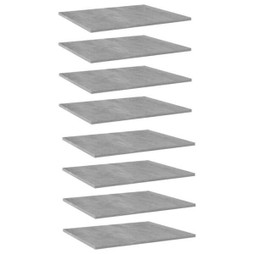 vidaXL 805275 - Bookshelf Boards 8 pcs Concrete 60x50x1.5 cm Engineered Wood