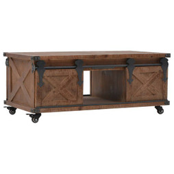 vidaXL 246119 - Coffee Table Solid Fir Wood 91x51x38 cm