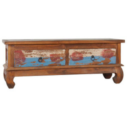 vidaXL 289059 - TV Cabinet 110x35x40 cm Reclaimed Teak Wood