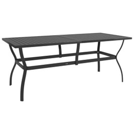 vidaXL 312170 - Table de jardin 190x80x72 cm Acier