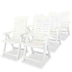 vidaXL 275068 - Chaises inclinables de jardin lot de 6 Plastique