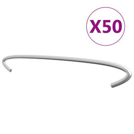 vidaXL 145623 - Gabion Hooks 50 pcs Galvanised Steel 40 cm