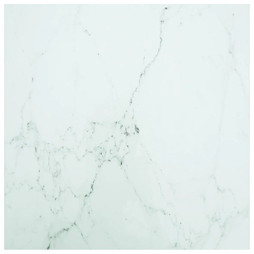 vidaXL 322257 - Table Top 80x80 cm 6 mm Tempered Glass with Marble Design