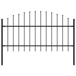 vidaXL 144942 - Garden Fence with Spear Top Steel