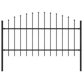 vidaXL 144942 - Garden Fence with Spear Top Steel