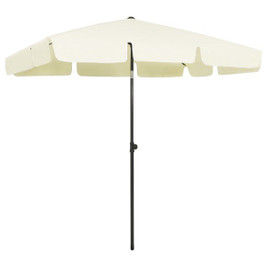 vidaXL 314727 - Beach Parasol Sand 200x125 cm