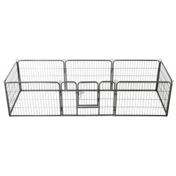 vidaXL 170572 - Dog Playpen 8 Panels Steel 80x60 cm