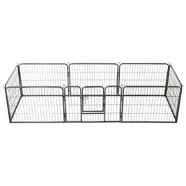 vidaXL 170572 - Dog Playpen 8 Panels Steel 80x60 cm