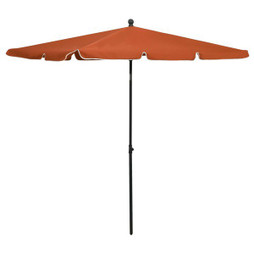 vidaXL 315548 - Garden Parasol with Pole 210x140 cm Terracotta