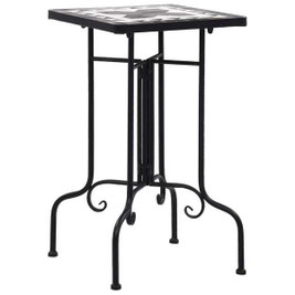 vidaXL 46711 - Mosaic Side Table and White Ceramic