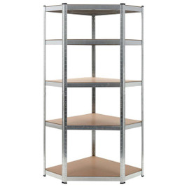 vidaXL 144265 - Storage Shelf 75x75x180 cm Steel and MDF