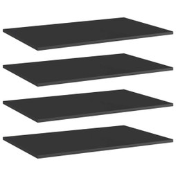 vidaXL 805358 - Bookshelf Boards 4 pcs High Gloss 80x50x1.5 cm Engineered Wood