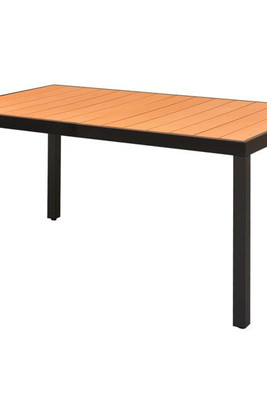 vidaXL 42794 - Garden Table 150x90x74 cm Aluminium and WPC