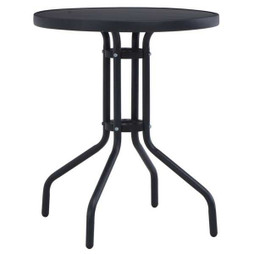 vidaXL 47252 - Garden Table 60 cm Steel and Glass