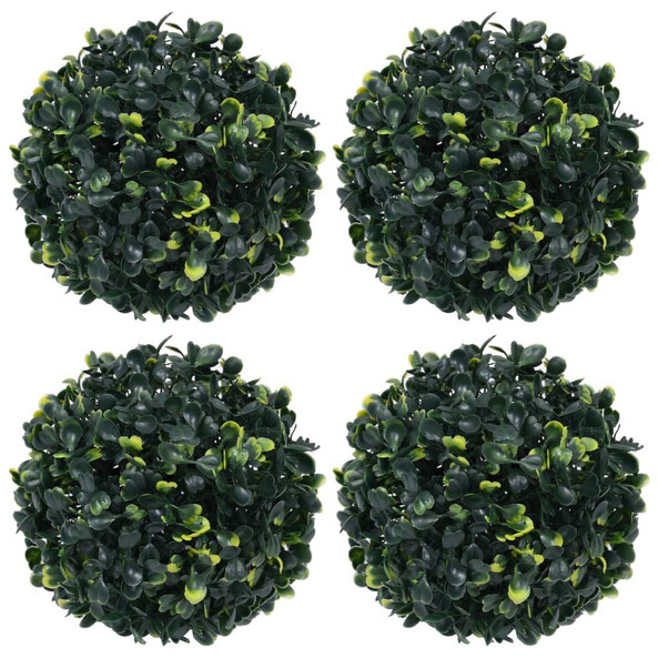 vidaXL 315467 - Boules de buis artificielles 4 pcs 12 cm