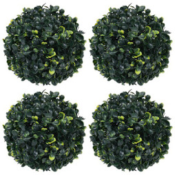 vidaXL 315467 - Artificial Boxwood Balls 4 pcs 12 cm