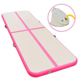 vidaXL 91927 - Inflatable Gymnastics Mat with Pump 800x100x10 cm PVC