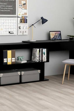 vidaXL 801099 - Corner Desk 200x50x76 cm Engineered Wood
