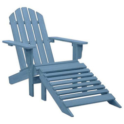 vidaXL 315865 - Garden Adirondack Chair with Ottoman Solid Fir Wood