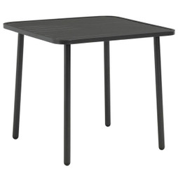 vidaXL 44258 - Garden Table Dark 80x80x72 cm Steel