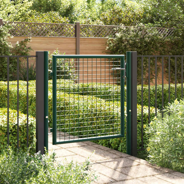 vidaXL 145732 - Fence Gate Steel 100x75 cm