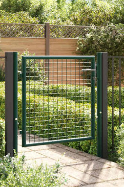 vidaXL 145732 - Fence Gate Steel 100x75 cm