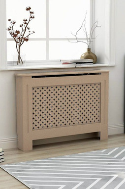 vidaXL 288193 - Cache-radiateur 112x19x81,5 cm MDF