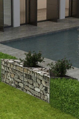 vidaXL 142540 - Gabion Basket Galvanised Steel 120x30x50 cm