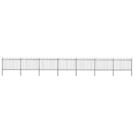 vidaXL 277671 - Garden Fence with Hoop Top Steel 11.9x1.2 m