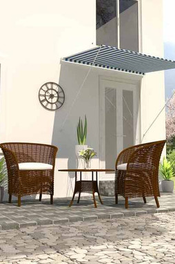 vidaXL 143747 - Auvent rétractable 200x150 cm et blanc