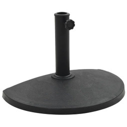 vidaXL 45198 - Parasol Base Half Round Polyresin 9 kg