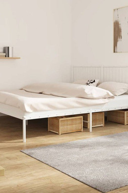 vidaXL 350937 - Metal Bed Frame without Mattress with Headboard 193x203cm