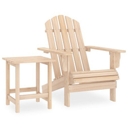 vidaXL 315922 - Garden Adirondack Chair with Table Solid Fir Wood