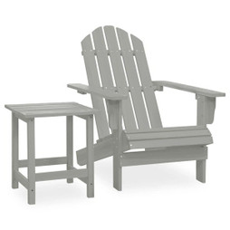vidaXL 315920 - Garden Adirondack Chair with Table Solid Fir Wood