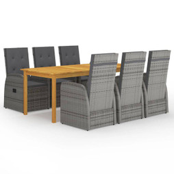 vidaXL 3067906 - Ensemble à manger de jardin 7 pcs