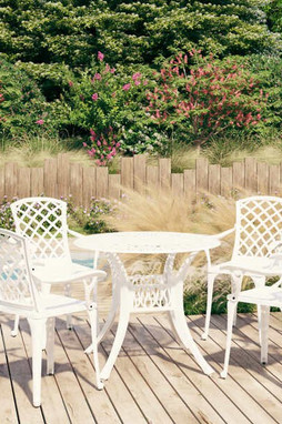 vidaXL 3070612 - Ensemble de bistro 5 pcs Aluminium coulé