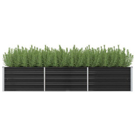 vidaXL 45727 - Garden Raised Bed 240x80x45 cm Galvanised Steel