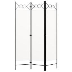 vidaXL 320699 - Cloison de séparation 3 panneaux blanc 120x180 cm